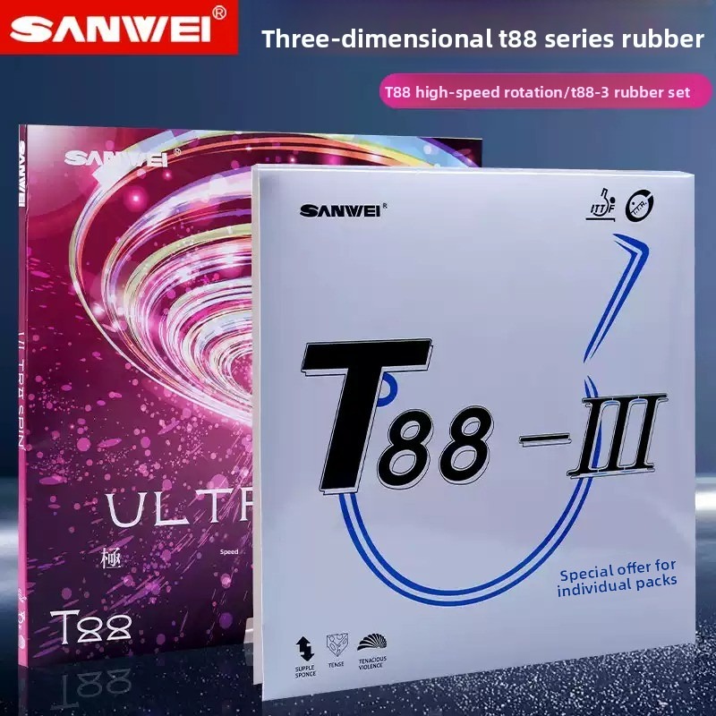 Table Tennis Spin - Sanwei T88 ULTRA-Spin T88-3 Table Tennis