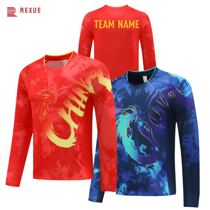 Table Tennis In Chinese - China Dragon Long Sleeve Table Tennis