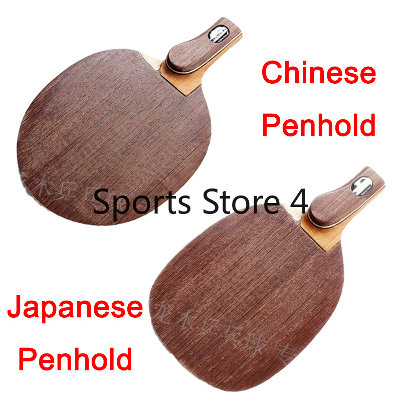 Table Tennis In Chinese - Japanese/Chinese Penhold Table Tennis Rackets Carbon