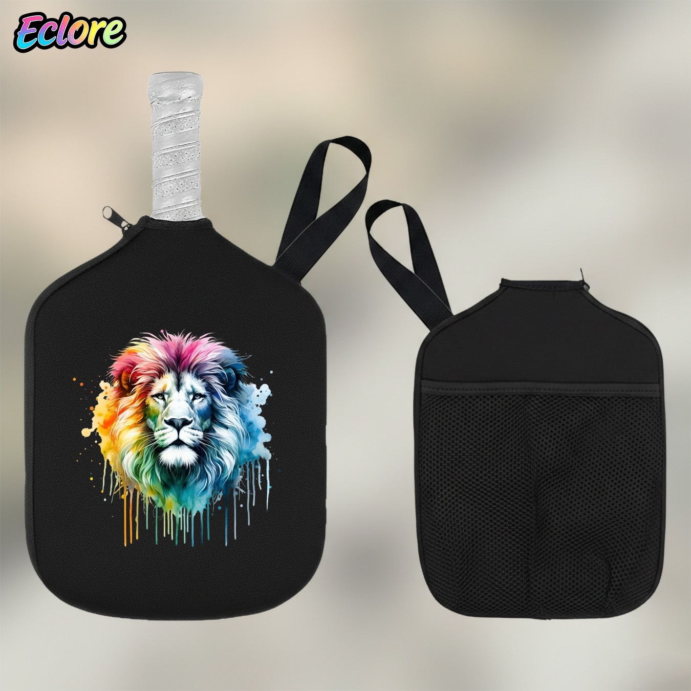 Colorful Watercolor Lion Head  - Table Tennis Paddle recension och pris