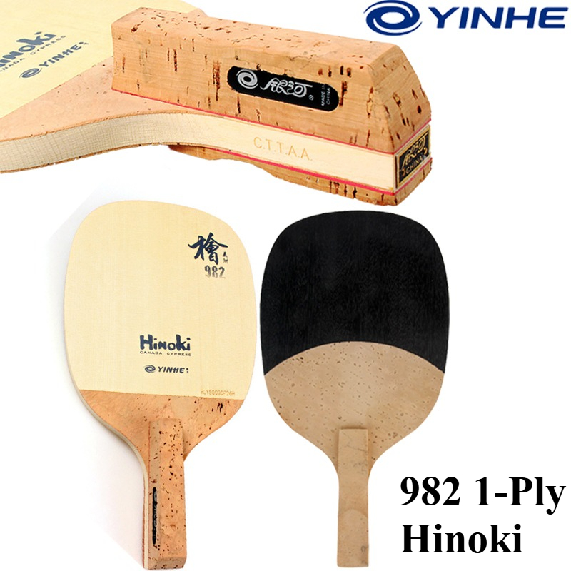 YINHE 982 1-Ply Solid Hinoki T - Table Tennis Paddle recension och pris