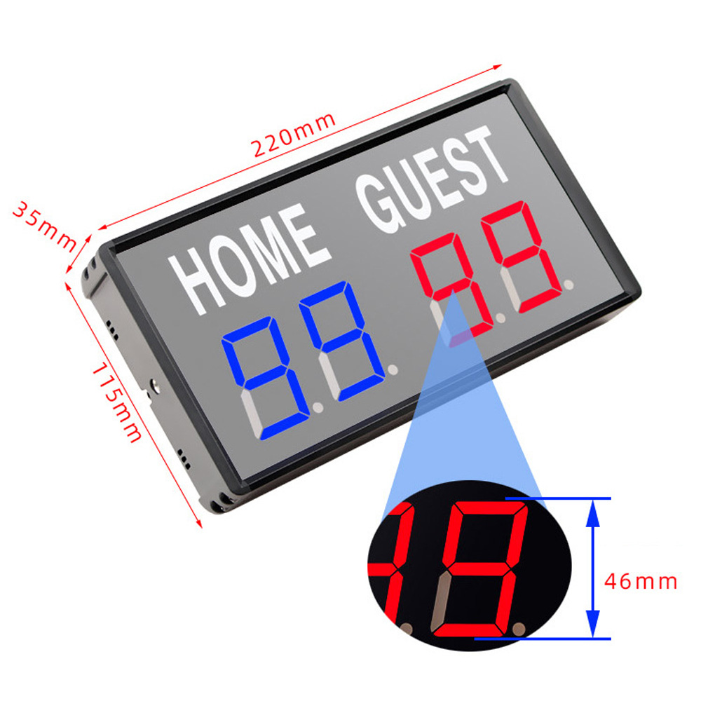 Portable 4 Digit LED Scoreboar - Table Tennis Umpire recension och pris