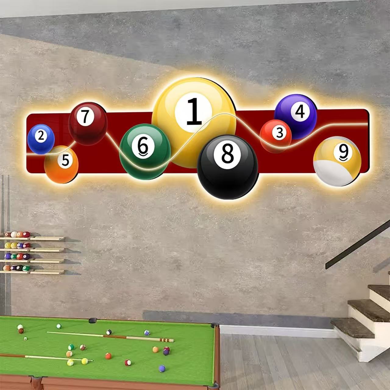 Billiards Hall Decoration Pain - Hall Table Tennis recension och pris
