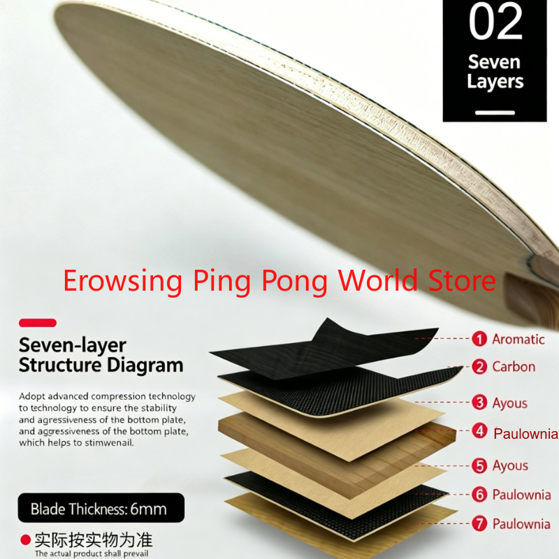 Shenlong Wood ALC Carbon Table - Table Tennis In Chinese recension och pris