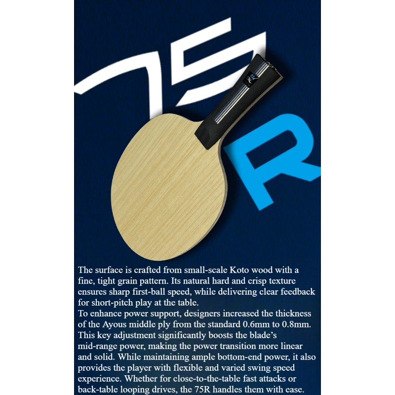 SANWEI 75R 5+2 Outer H-GLC Tab - Table Tennis Paddle recension och pris