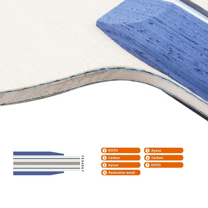 1PCS Blue Carbon Fiber Table T - Table Tennis Paddle recension och pris